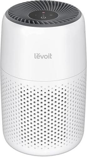 LEVOIT Purificateur d'Air Chambre, Filtration Efficace contre Allergies et Odeurs, Silencieux, avec Éponge d'Aromathérapie, 7W Économie d'Énergie, 3 Vitesses, Air Purifier HEPA pour Maison Bureau