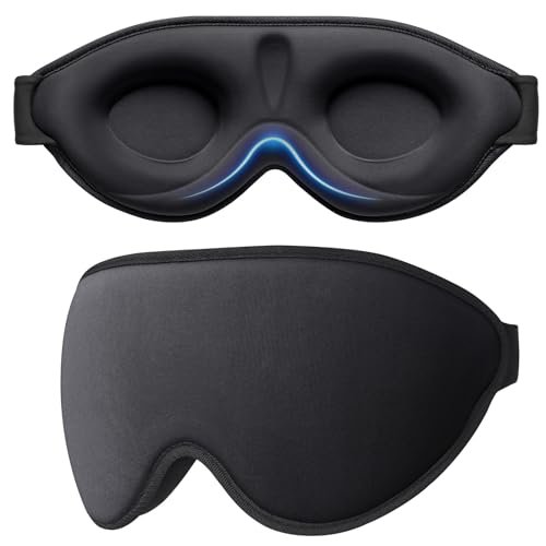 Gritin Masque de Nuit Innovant pour Hommes&Femmes 100% Occultant Ultra-Doux
