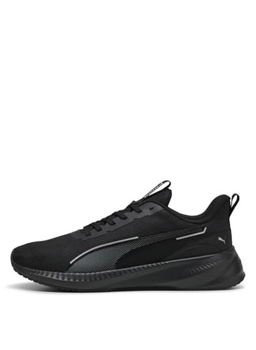 PUMA Flyer Lite 3Road Chaussures de course unisexes, Puma Black Puma Black Puma Silver, 45 EU