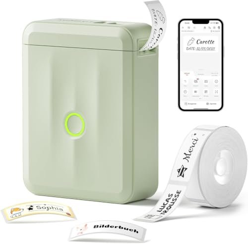 NIIMBOT D110 Mini Imprimante d'étiquettes, Vert